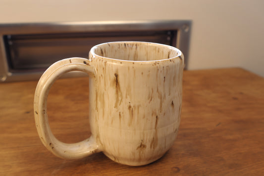 White Melted Speckled Mug
