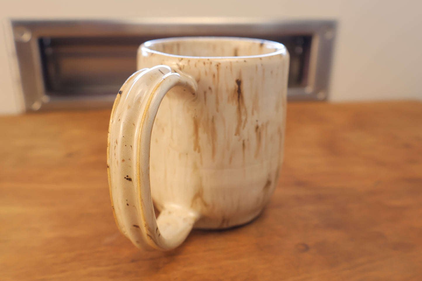 White Melted Speckled Mug