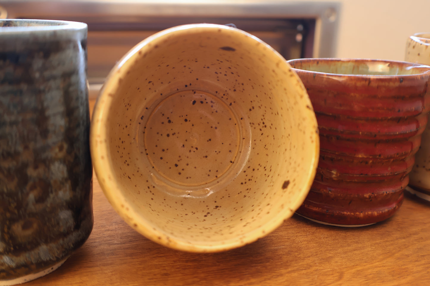 Yellow Speckled Teacup