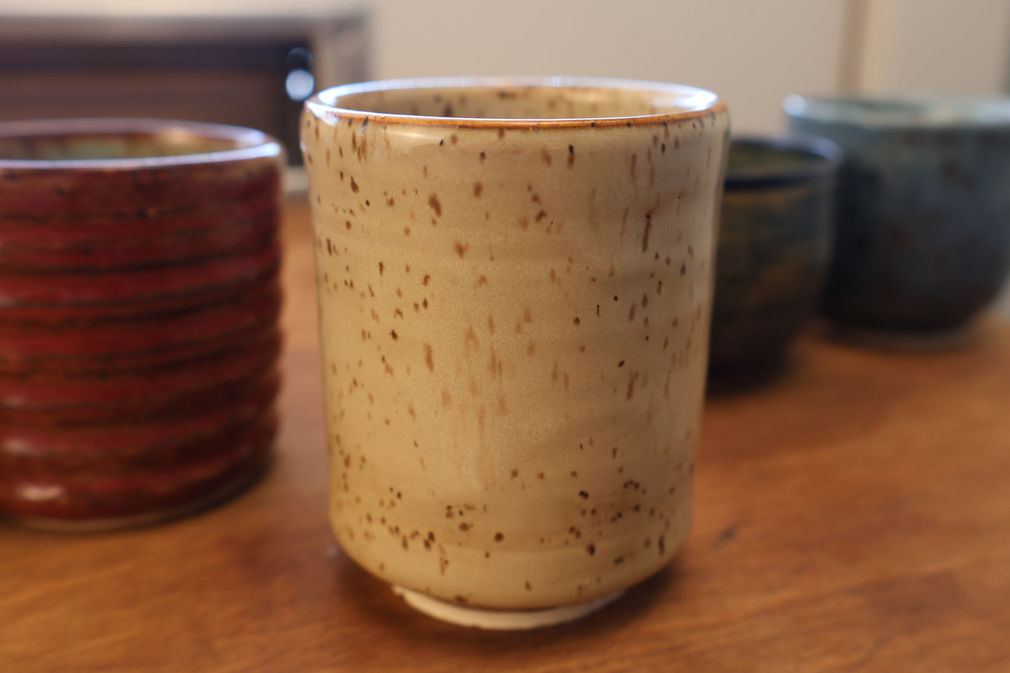 Speckled White Teacup