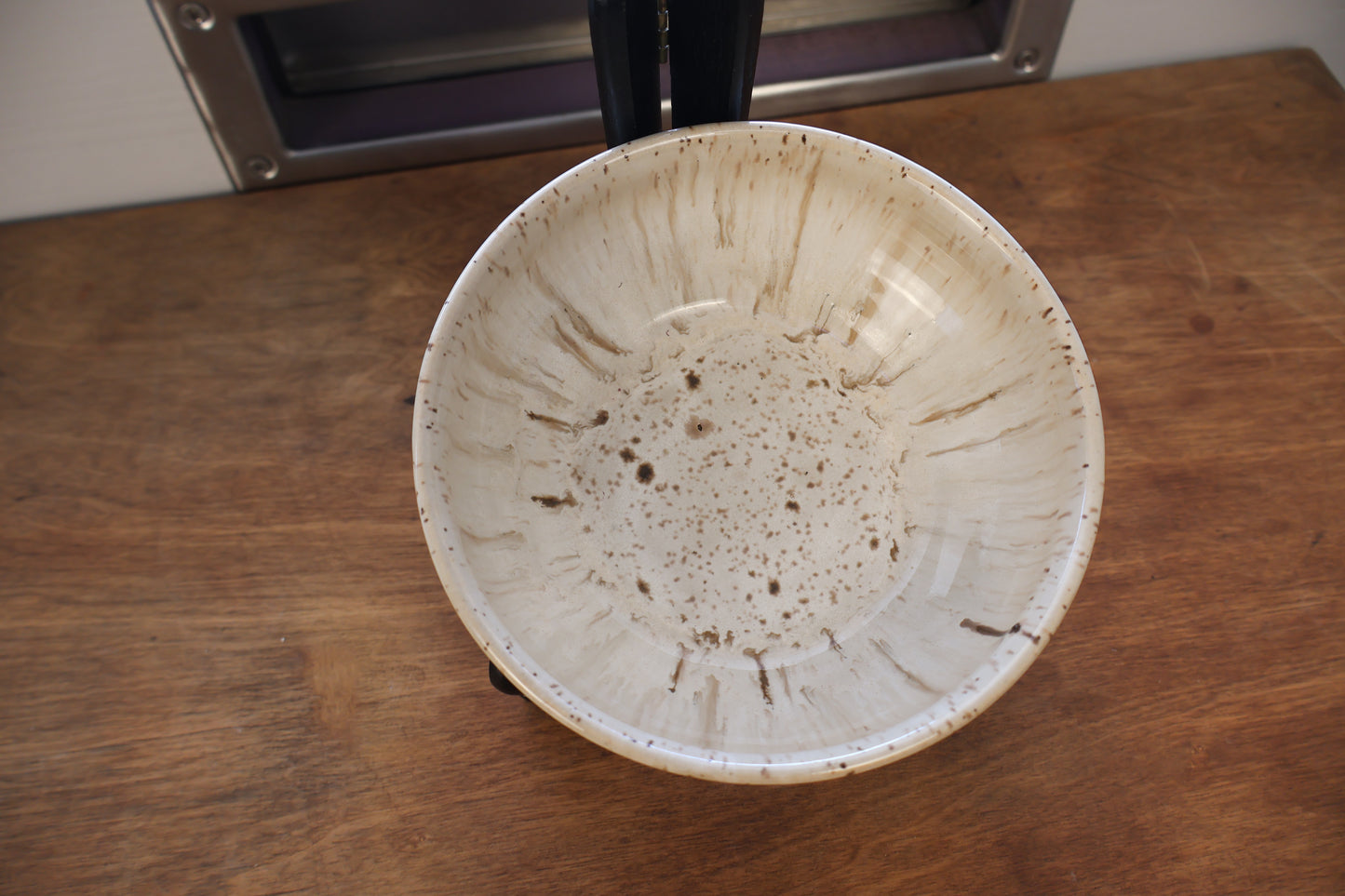 Shallow White Melted Bowl