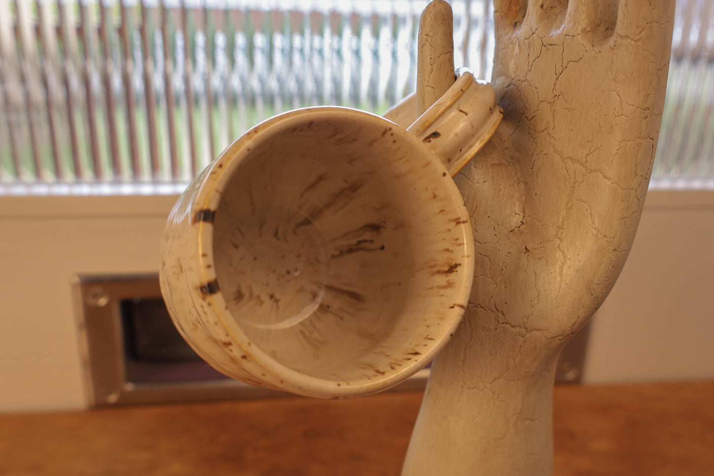 White Melted Speckled Mug