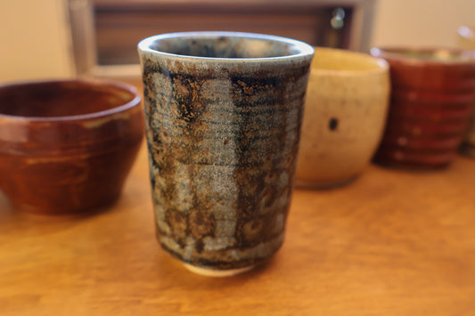 Blue Metallic Teacup