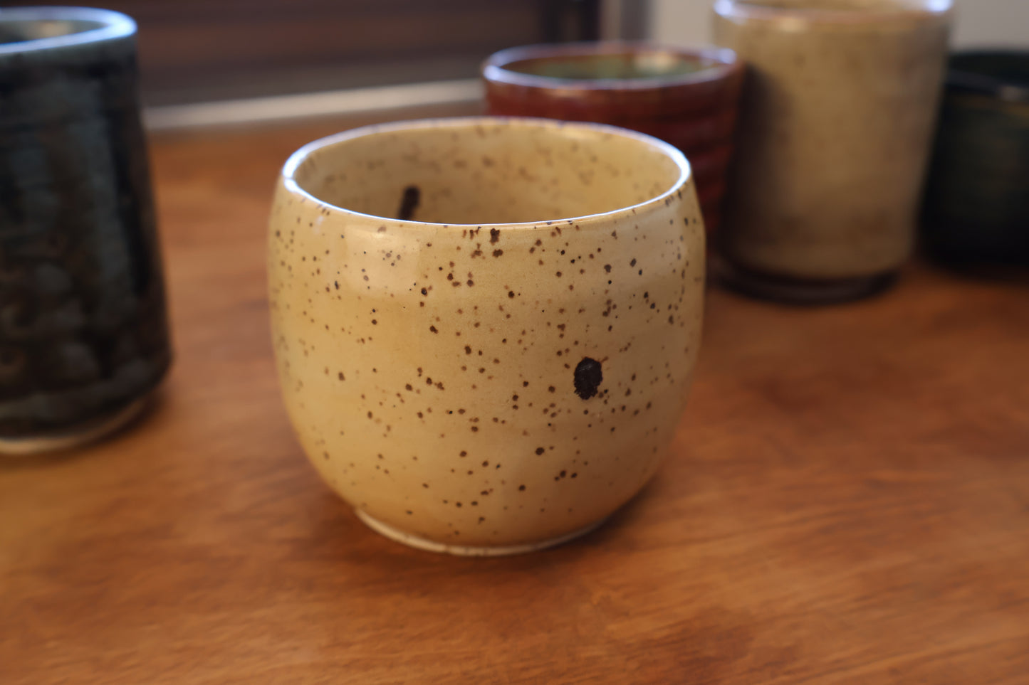 Yellow Speckled Teacup