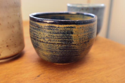 Round Blue Teacup