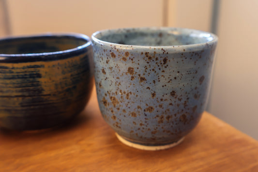 Blue Speckled Teacup